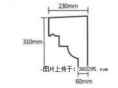 产品分解图型 - 檐口线，型号：SX311-YK-3，规格：230x310mm(3) - 武汉三象EPS建材 wh.sx311.cc