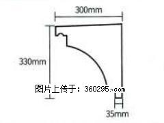 产品分解图型 - 檐口线，型号：SX311-YK-2，规格：300x330mm(2) - 武汉三象EPS建材 wh.sx311.cc